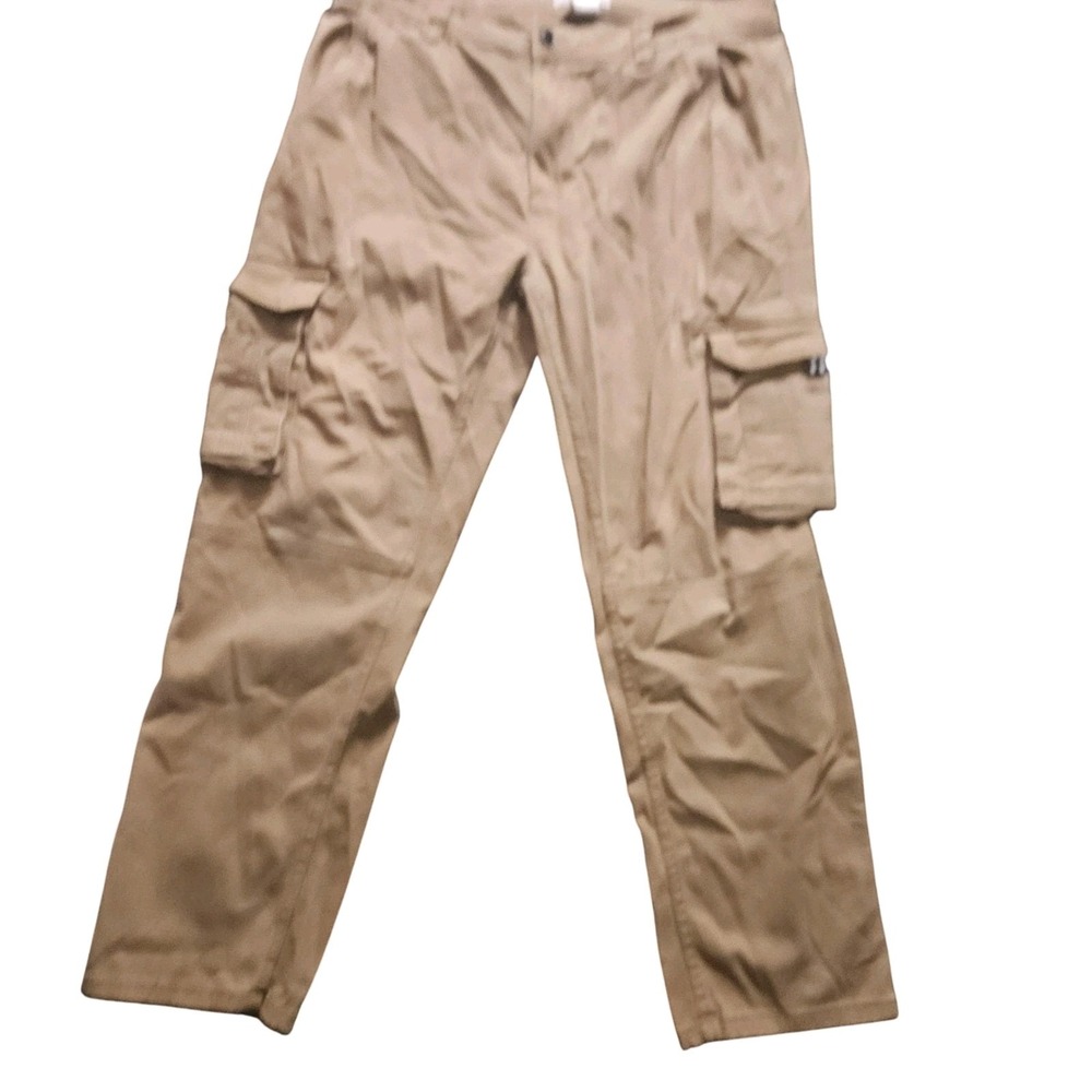 Alamo‎ Apparels Cargo Pants Mens Khaki Brown Stretch Twill Utility Pockets